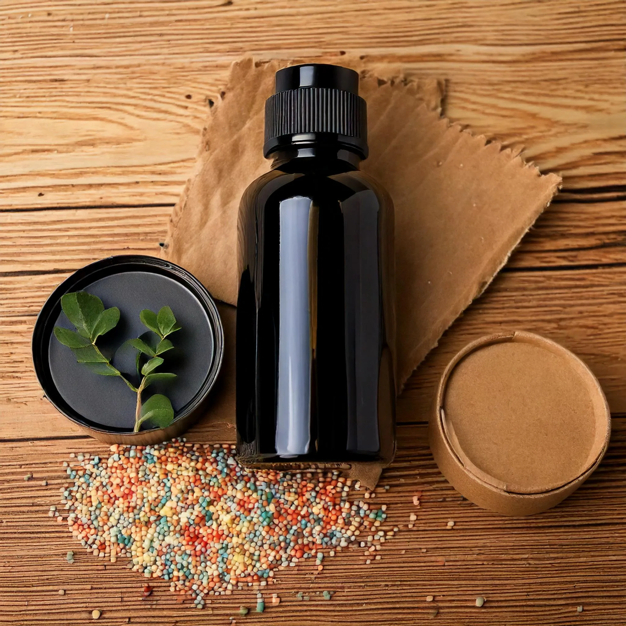 recyceltes Plastik und kein Glas
