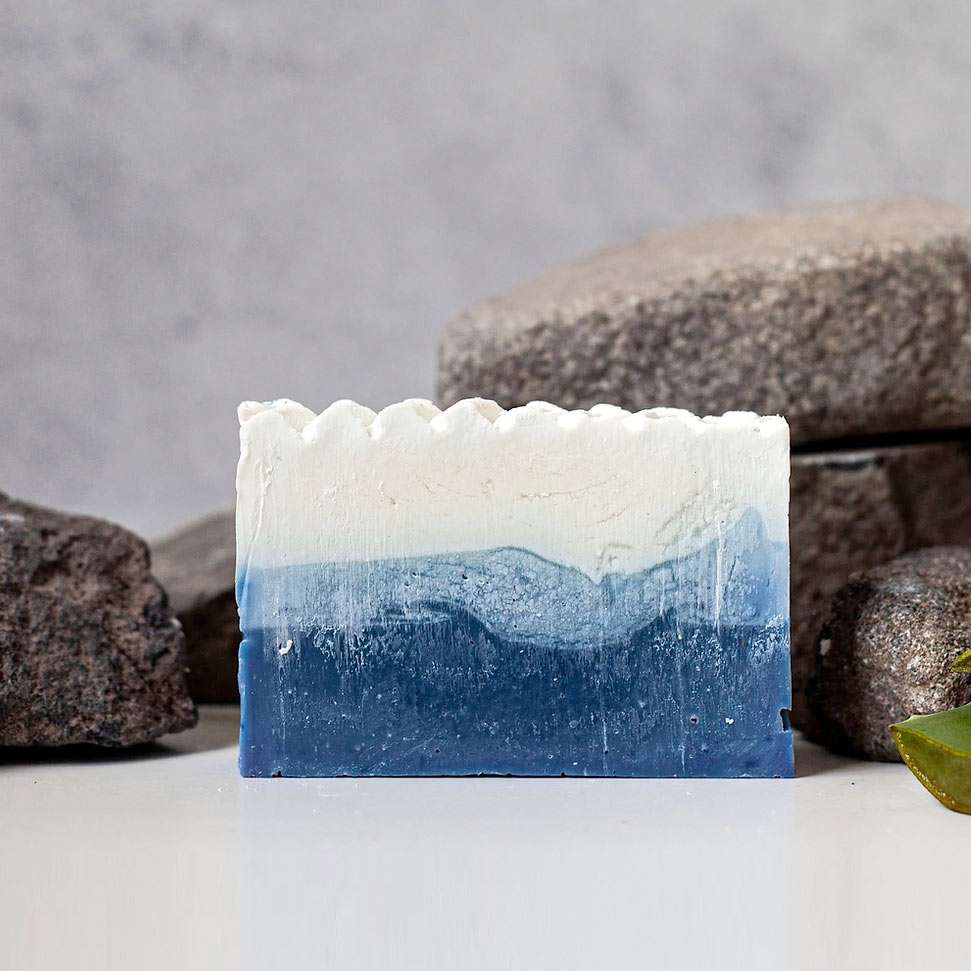 Kaltprozess-Seife mit Meersalz, Shea butter und Grapefruit