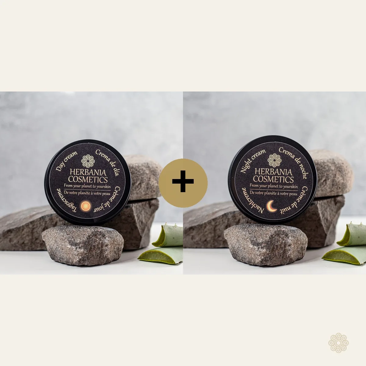 Gepflegtes Set – Tagescreme und Nachtcreme von Herbania Cosmetics